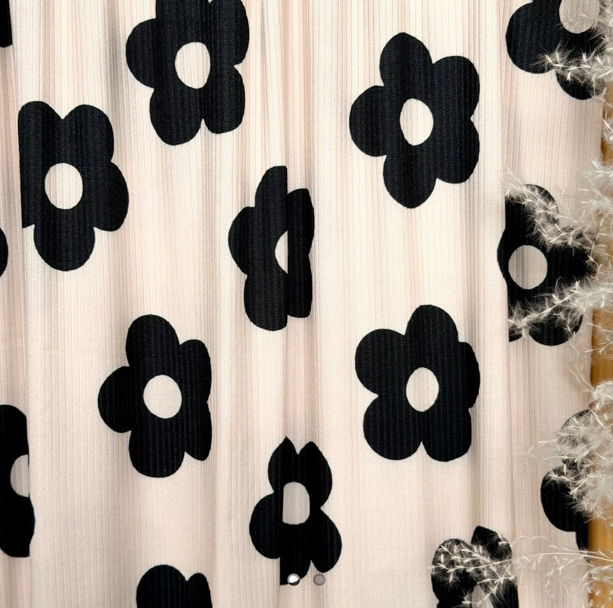 Cream and black